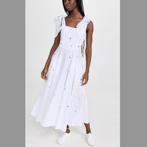 Fanm Mon Sara Midi Dress White, Large, Tie Shoulder Straps - SOLD OUT - Shopbop